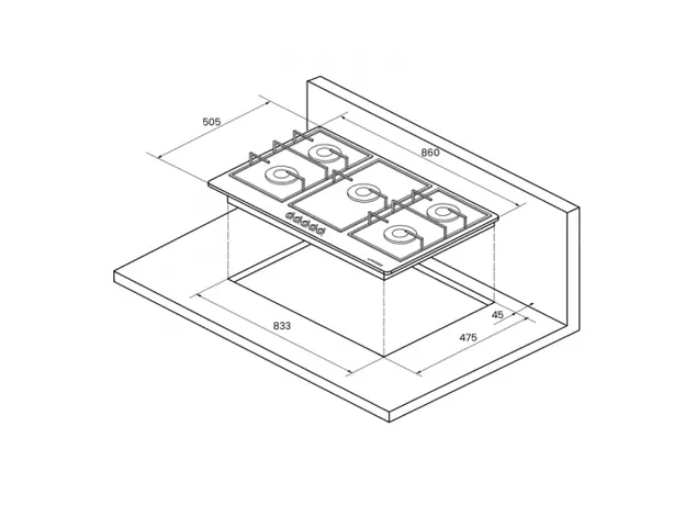 ჩასაშენებელი ზედაპირი KUPPERSBERG FS 63 Ant, 4 image