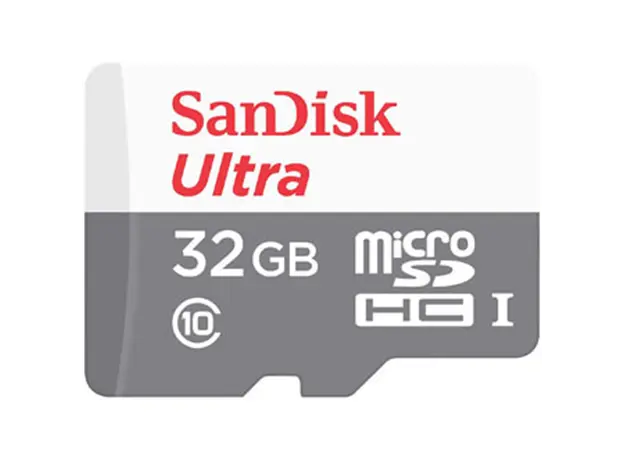 მეხსიერების ბარათი SanDisk 32GB Ultra MicroSD/HC UHS-I Card 100MB/S Class 10 SDSQUNR-032G-GN3MN