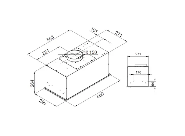 გამწოვი KUPPERSBERG IBOX 60 X, 4 image
