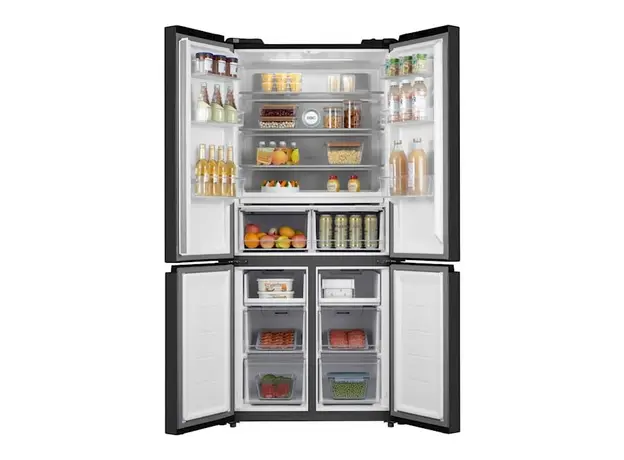მაცივარი TOSHIBA GR-RF610WE-PGS(22)-F-Door, 190x84x65, 470 Litres, INVERTER, BIG Display, BLACK GLASS, 3 image