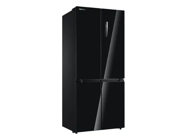 მაცივარი TOSHIBA GR-RF610WE-PGS(22)-F-Door, 190x84x65, 470 Litres, INVERTER, BIG Display, BLACK GLASS, 2 image