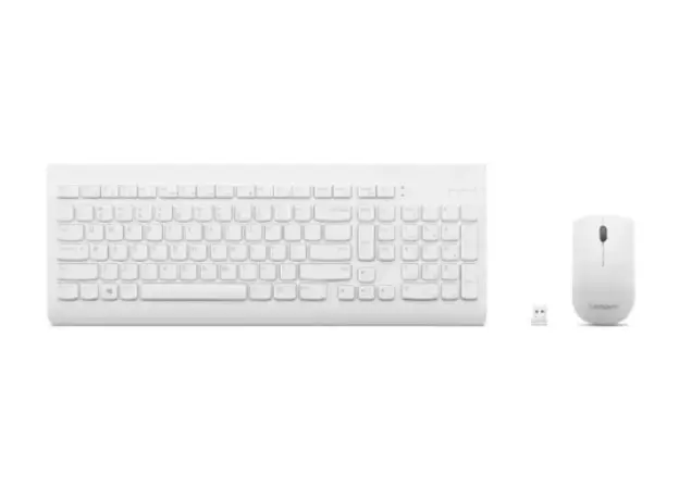 Keyboard and Mouse Lenovo 510 Wireless Combo Keyboard & Mouse White - GX31F38001