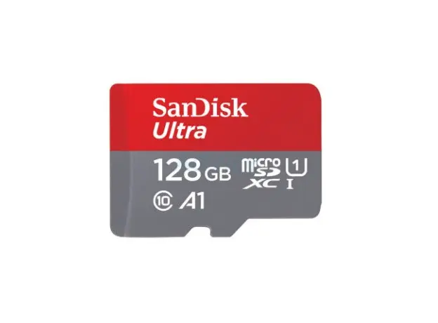 მეხსიერების ბარათი SanDisk 128GB Ultra MicroSD/HC UHS-I Card 140MB/S Class 10 SDSQUAB-128G-GN6MN