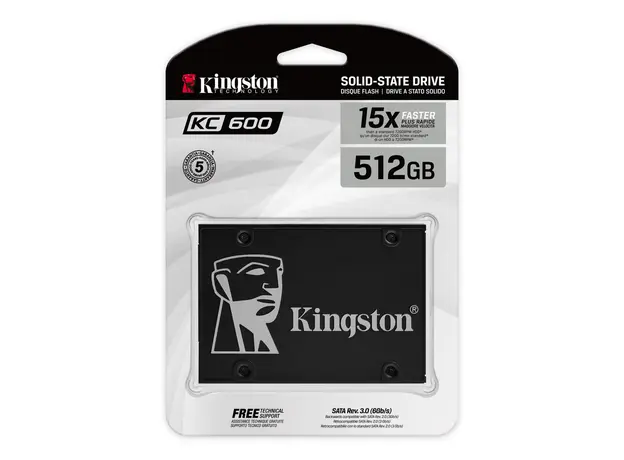 მყარი დისკი KINGSTON KC600 512GB SSD (SKC600/512GB), 2 image