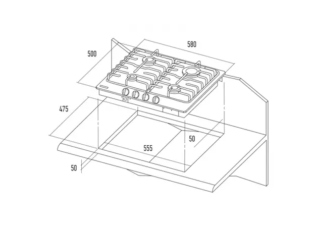 ჩასაშენებელი ზედაპირი KUPPERSBERG FV9TGRZ ANT BRONZE, 4 image