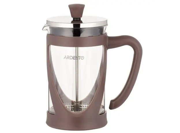 ჩაის დასაყენებელი Ardesto French press Gemini, 600 ml, stainless steel, glass, plastic