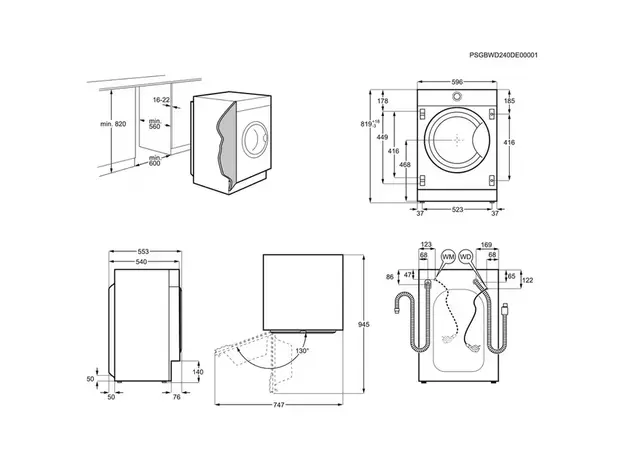 სარეცხი მანქანა ELECTROLUX EWN7F447WI, 3 image