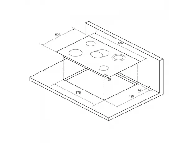 ჩასაშენებელი ზედაპირი KUPPERSBERG EMS 901, 3 image
