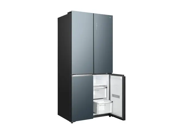 მაცივარი TCL C521CDB, 521L, Energy E, 190x64x83.3, Glass Door, LED Display, Metal Fresh, 4 image
