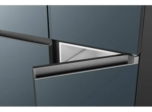 მაცივარი TCL C521CDB, 521L, Energy E, 190x64x83.3, Glass Door, LED Display, Metal Fresh, 7 image