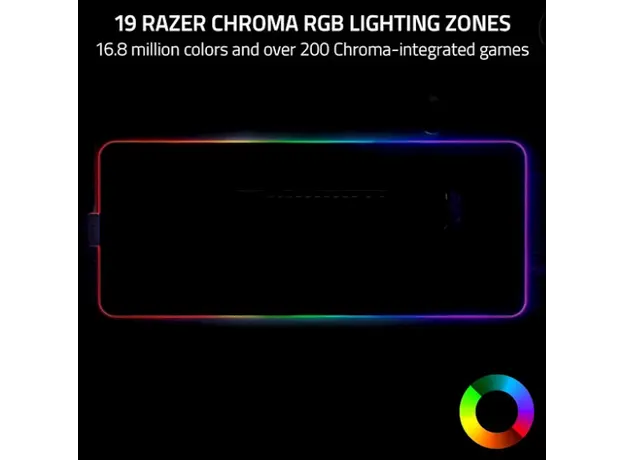 Razer Mouse Pad Strider Chroma RGB XXL (900x370x4mm), black, 3 image