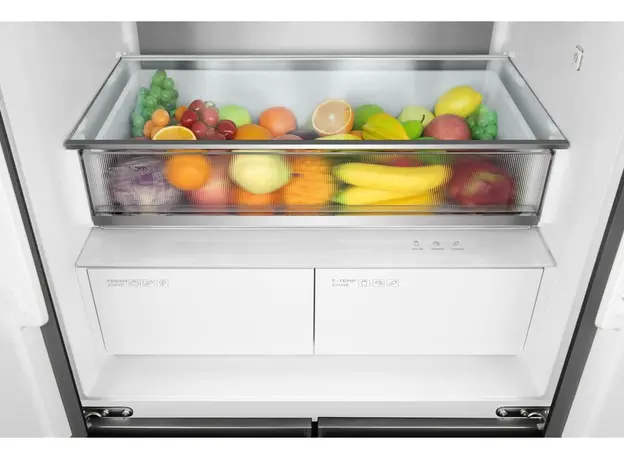 მაცივარი TCL C521CDIB , 521L, Energy E, 190x64x83.3, Glass Door, LED Display, Metal Fresh., 11 image