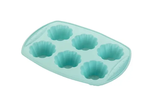 საცხობი ფორმა Ardesto AR2318T 6 Cup Muffin pan Tasty Baking, Silicone, Blue