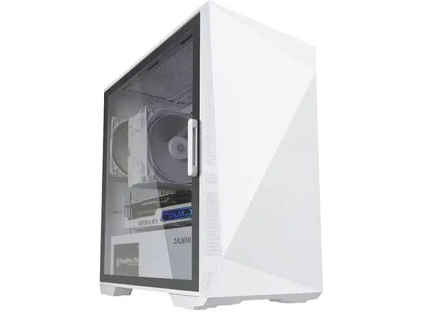 ქეისი Zalman Z1ICEBERGWH Z1 ICEBERG, Computer Case, MidT, Mini-ITX, Micro-ATX, USB 2.0, 2xUSB 3.0, White