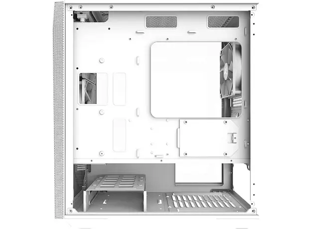 ქეისი Zalman Z1ICEBERGWH Z1 ICEBERG, Computer Case, MidT, Mini-ITX, Micro-ATX, USB 2.0, 2xUSB 3.0, White, 3 image