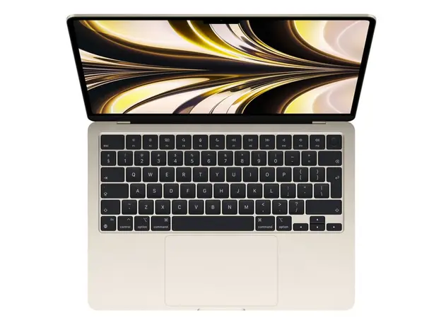 Notebook Apple 13-inch MacBook Air: Apple M2 chip with 8-core CPU and 8-core GPU, 16GB, 256GB - Starlight, Model A2681, 2 image