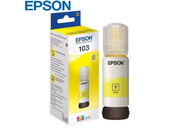მელანი Epson 103 EcoTank yellow ink bottle 65ml C13T00S44A