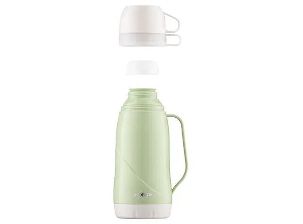 თერმოსი Ardesto Vacuum flask Gemini Gourmet, 1000ml, plastic, borosilicate glass, green, 3 image