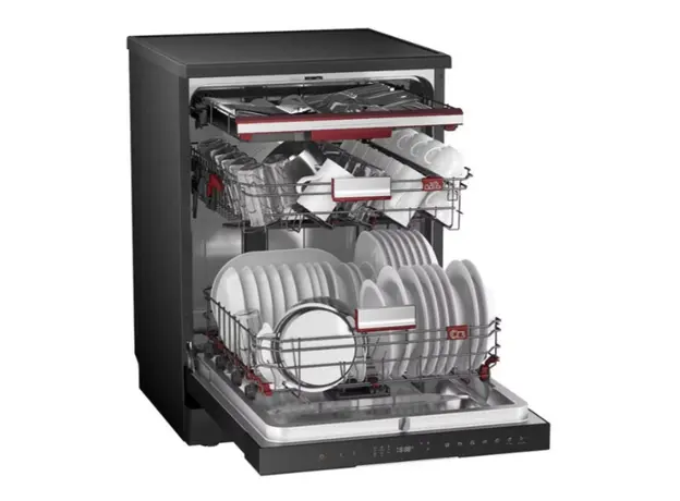 ჭურჭლის სარეცხი მანქანა Toshiba DW-14F6(B)-CIS FS 84.5x60x60 Prog 8 Set 14 Black, 3 image