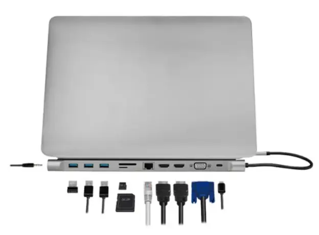 ადაპტერი Logilink UA0373 USB 3.2 Gen 1 Docking Station 11-Port w/PD, 3 image