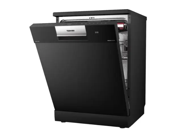 ჭურჭლის სარეცხი მანქანა Toshiba DW-14F6(B)-CIS FS 84.5x60x60 Prog 8 Set 14 Black, 5 image