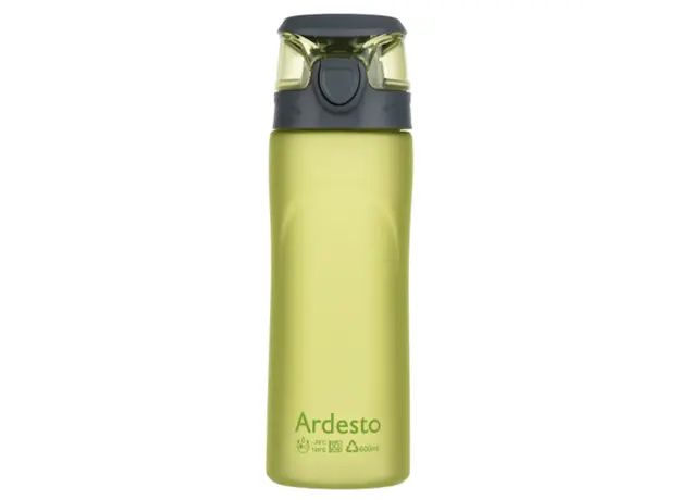 წყლის ბოთლი Ardesto Bottle, 600ml, plastic, green