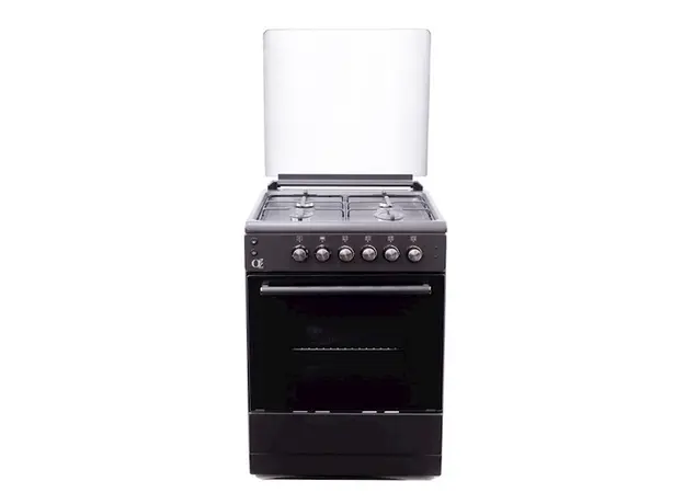 გაზქურა Oz OQ60X60B4E 4 Gas, Oven Electric, Black/Grey