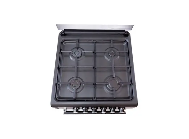 გაზქურა Oz OQ60X60B4E 4 Gas, Oven Electric, Black/Grey, 2 image