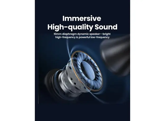 ყურსასმენი UGREEN EP105 (35754), In-Ear Headphones, Wired, USB-C, Black, 7 image