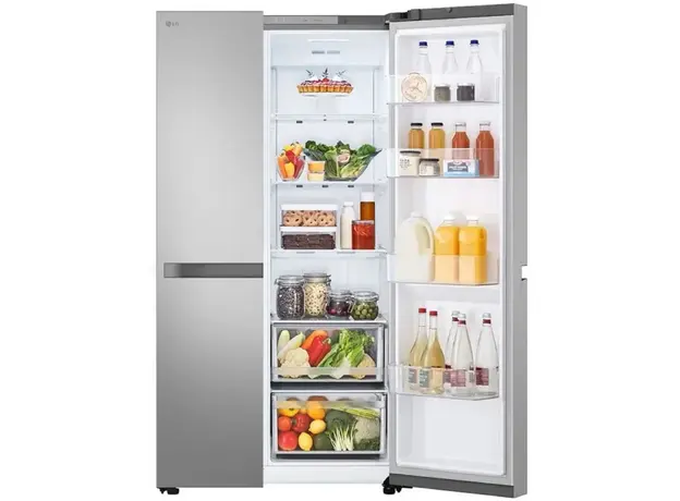 მაცივარი LG GR-B257KLJW.APYQMER, 625L, A+, No Frost, Refrigerator, Silver, 5 image