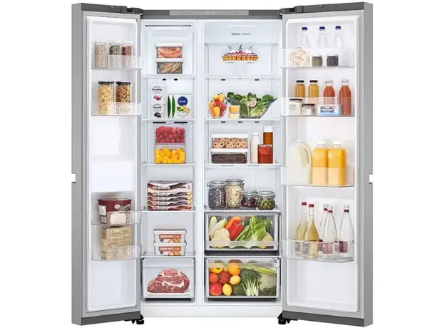 მაცივარი LG GR-B257KLJW.APYQMER, 625L, A+, No Frost, Refrigerator, Silver, 4 image