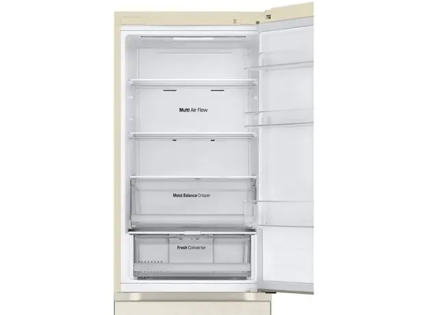 LG GR-B459FVFW.ASEQMER Refrigerator, 344L, A++, 35Db, No Frost, Beige, 5 image