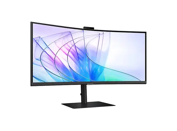მონიტორი Samsung ViewFinity S6 LS34C650VAIXCI 34" WQHD 3440x1440 VA 5ms 100Hz 5 MP camera, Speakers Black, 3 image