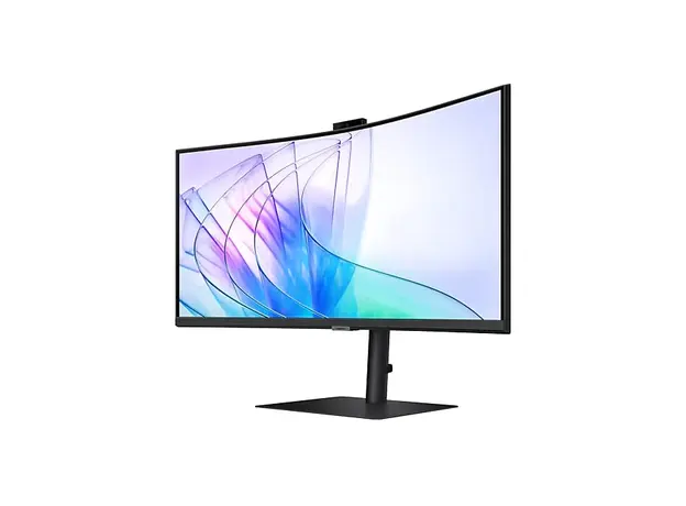 მონიტორი Samsung ViewFinity S6 LS34C650VAIXCI 34" WQHD 3440x1440 VA 5ms 100Hz 5 MP camera, Speakers Black, 2 image