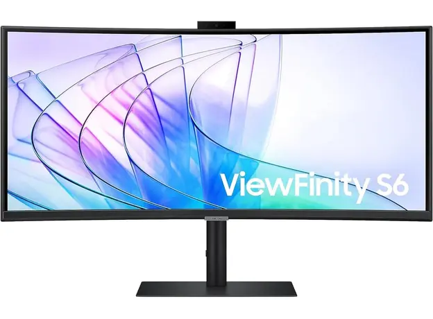 მონიტორი Samsung ViewFinity S6 LS34C650VAIXCI 34" WQHD 3440x1440 VA 5ms 100Hz 5 MP camera, Speakers Black