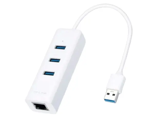 ადაპტერი TP-Link UE330 USB 3.0 3-Port USB HUB And Ethernet Adapter