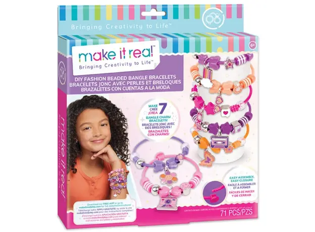 სამაჯური Make It Real 1329MR, DIY Fashion Beaded Bangle Bracelets