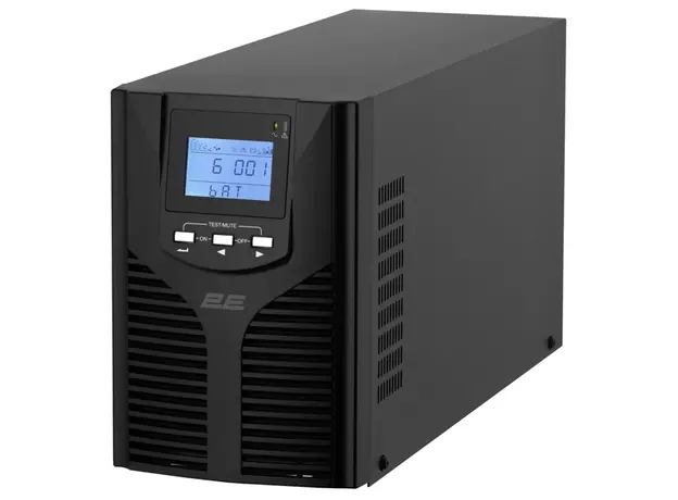 უწყვეტი კვების წყარო 2E 2E-OD2000 Online, 2000VA, LCD, RS-232, USB, Black