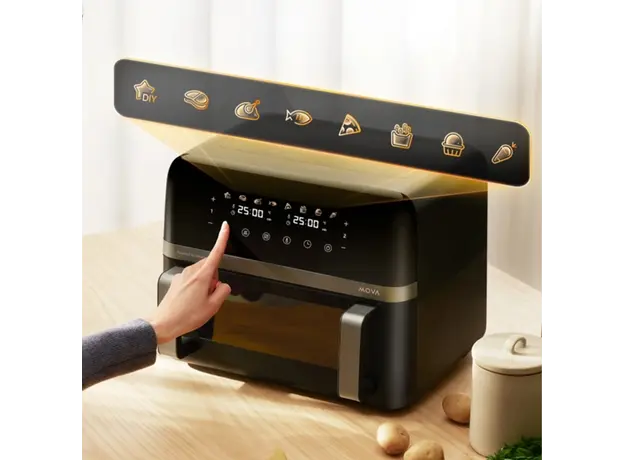 აეროგრილი Mova Air Fryer FD20 Pro Black (AF-5518ATB), 7 image