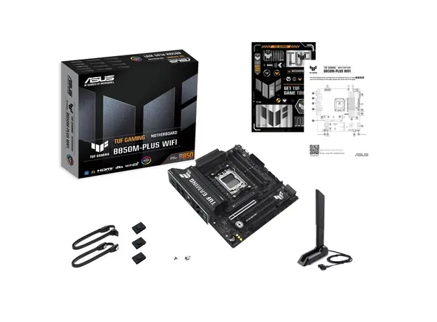 დედა დაფა Asus TUF 90MB1IY0-M0EAY0 GAMING B850M-PLUS WIFI, AM5, DDR5, 192GB, 4 image