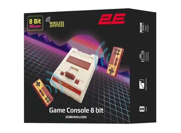 სათამაშო კონსოლი 2E 2E8BHDWS3000, HDMI, Gaming Console, White/Red, 6 image