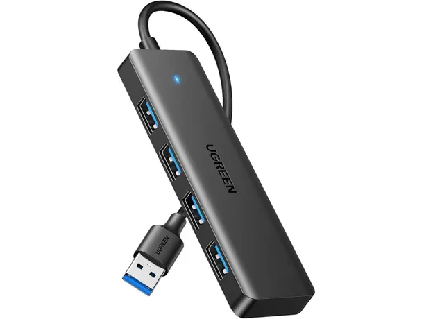 USB ჰაბი UGREEN CM219 (25851), 4xUSB 3.0, USB Hub, Black