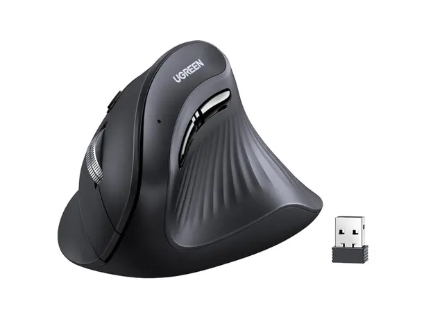 Mouse UGREEN MU008 (25444), Wireless, Bluetooth, USB, Mouse, Black