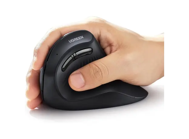 Mouse UGREEN MU008 (25444), Wireless, Bluetooth, USB, Mouse, Black, 4 image
