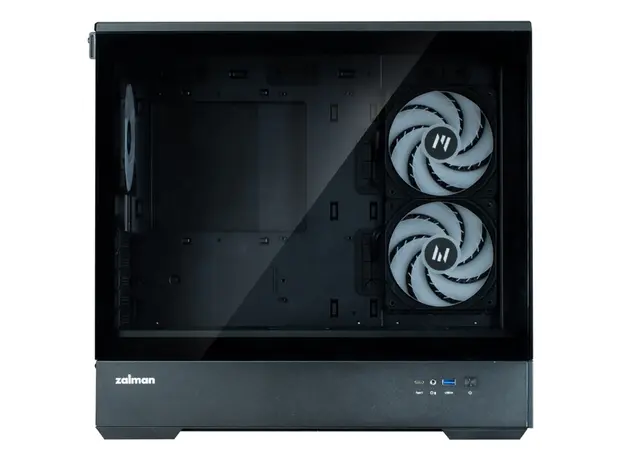 კომპიუტერის ქეისი Zalman Computer case P30 Black V2, without PSU, 1xUSB3.0, 1хUSB Type-C, 3x120mm ARGB, TG Front/Side Panel, mATX, Black, 4 image
