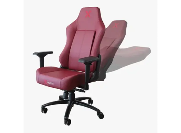 სათამაშო სავარძელი Vertex Imperion Gaming Chair Bordeaux Leather, 3 image