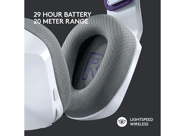 ყურსასმენი LOGITECH G733 LIGHTSPEED Wireless RGB Gaming Headset - WHITE, 5 image