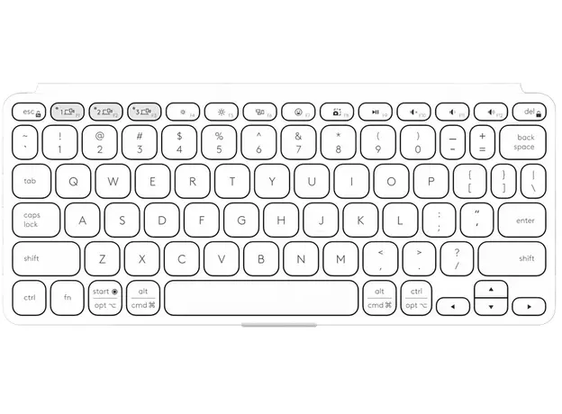 კლავიატურა LOGITECH Keys-To-Go 2 - PALE GREY - US INT'L - BT - INTNL-948 - UNIVERSAL