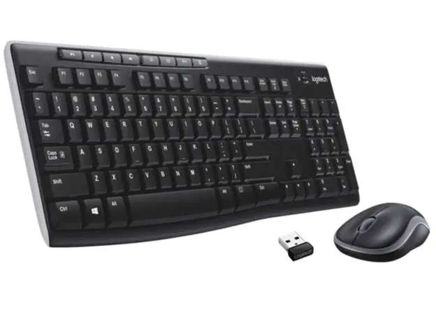 კლავიატურა და მაუსი LOGITECH MK270 Wireless Combo - BLACK - RUS