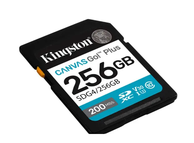 Kingston Canvas Go Plus 256GB SD Card | Up to 200MB/s | Class 10, UHS-I, U3, V30 | SDG4/256GB, 2 image
